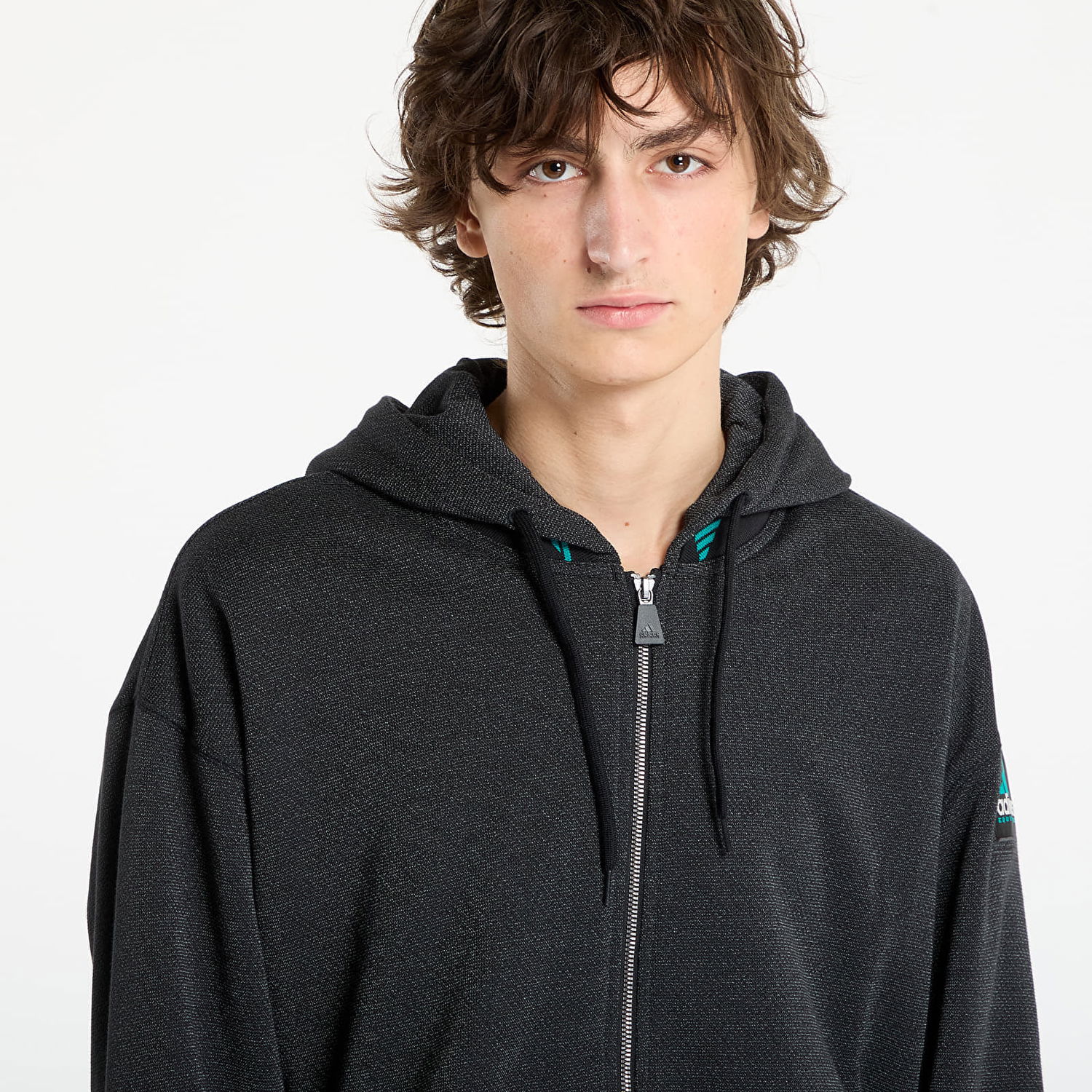 Суитчър adidas Originals Equipment Reflective Full-Zip Hoodie Черно | JX1460, 1