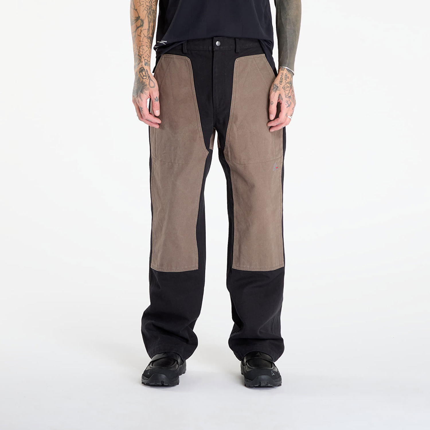 Панталони ROA Fomes Double Knee Washed Canvas Pant Кафяво | RBMW0526FA346 BLK0028, 0