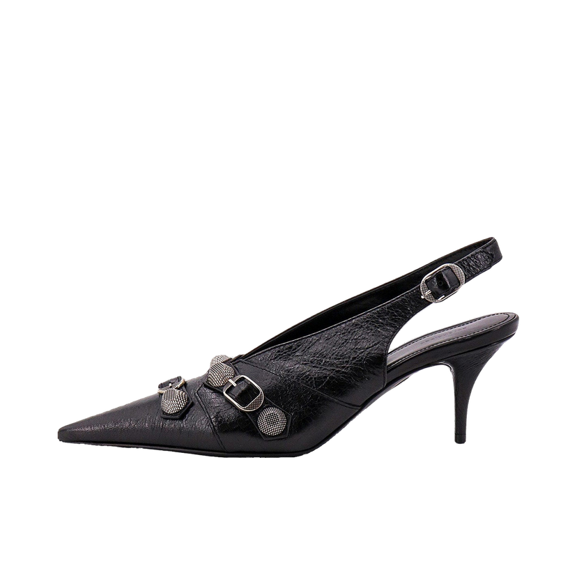Кецове и обувки Balenciaga Slingback Pointed Toe Pumps Черно | 714251WAD4E1081