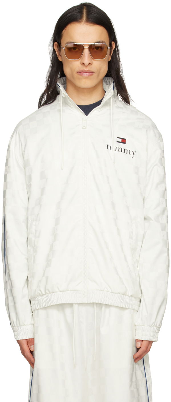 Яке Tommy Hilfiger Monogram Track Бяло | DM0DM15987, 0