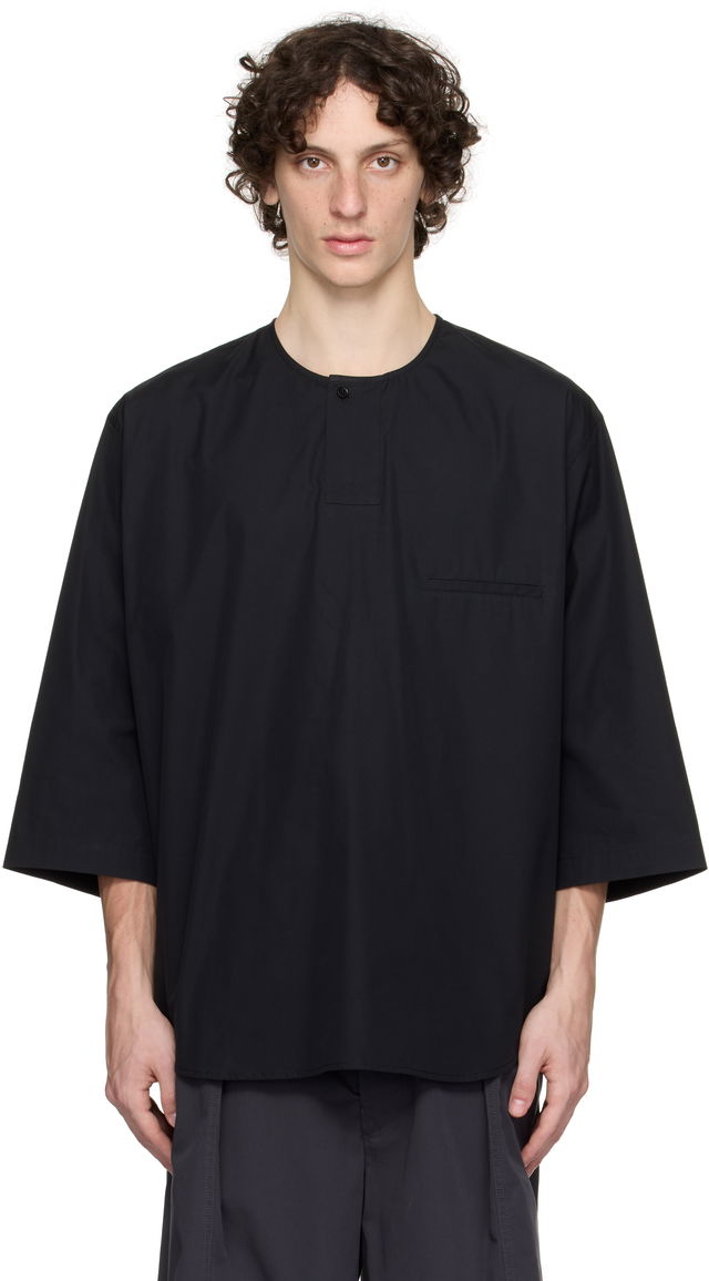 Lemaire Short Sleeve Henley