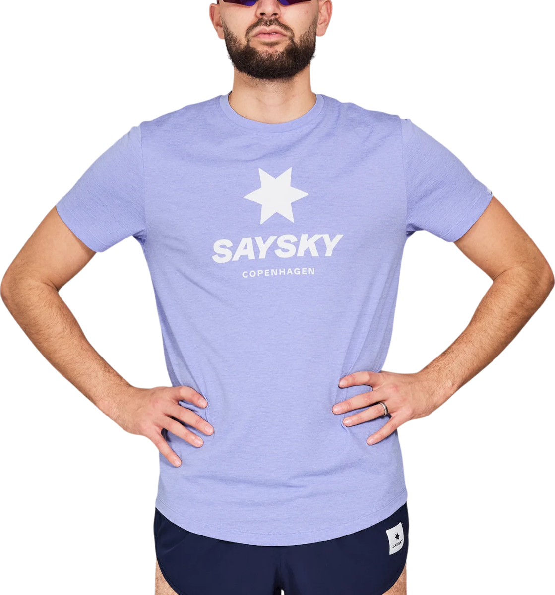 Тениска Saysky Saysky Logo Combat Pro T-Shirt Синьо | nmrss30c7008, 0