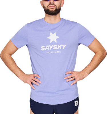 Тениска Saysky Saysky Logo Combat Pro T-Shirt Синьо | nmrss30c7008, 0