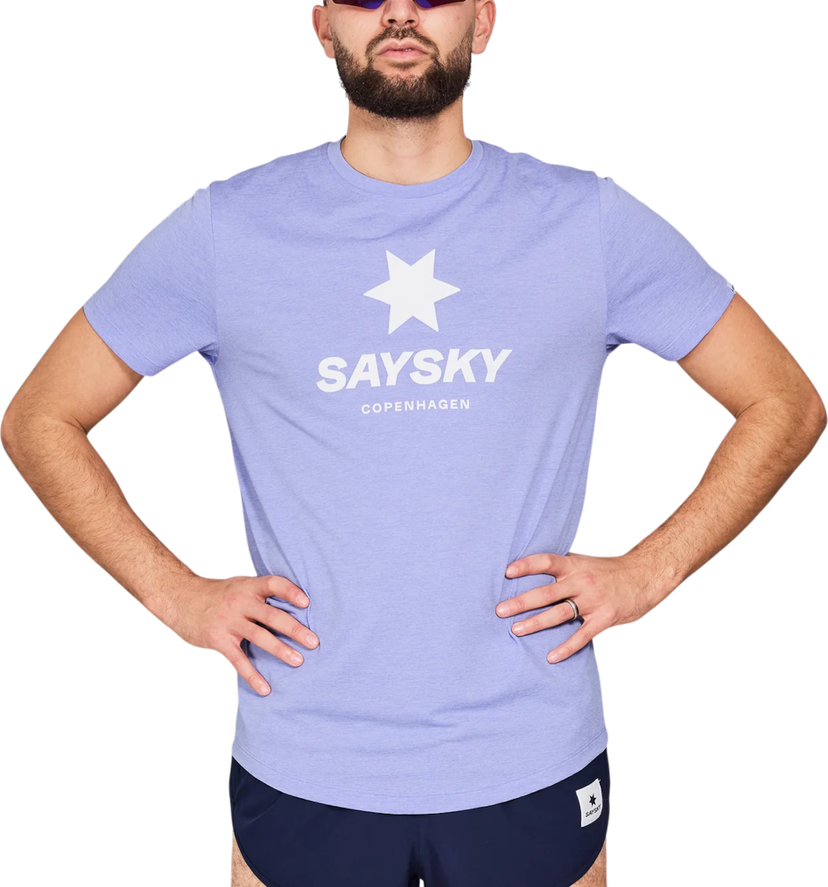 Тениска Saysky Saysky Logo Combat Pro T-Shirt Синьо | nmrss30c7008