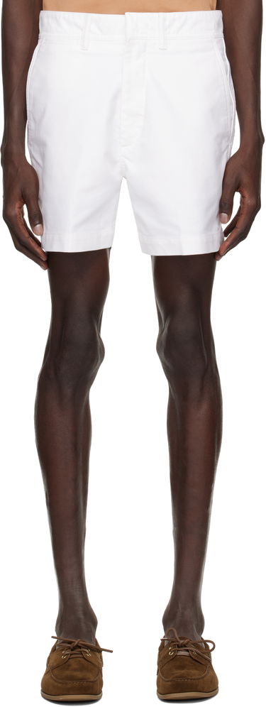 Къси панталони Tom Ford TOM FORD Cotton Satin Tailored Shorts Бяло | SSL002-FMC171S25, 0