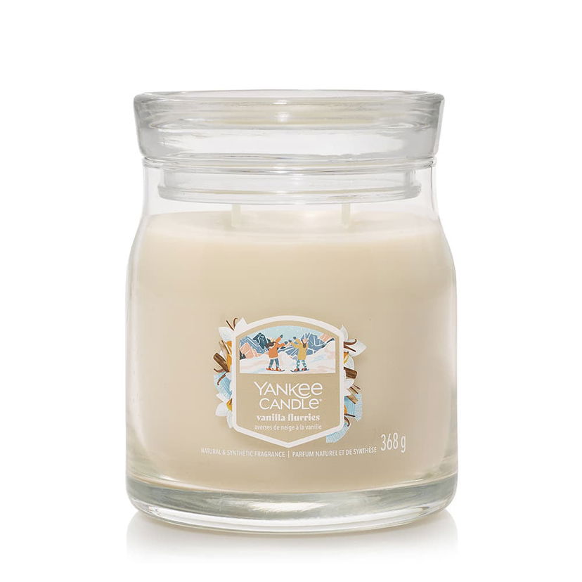 Свещи Yankee Candle Signature Medium Jar 2 Wicks Vanilla Flurries 368g Бежово | 43504