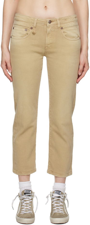 Дънки R13 R13 Boy Straight Jeans Бежово | R13W0091-D105A, 0