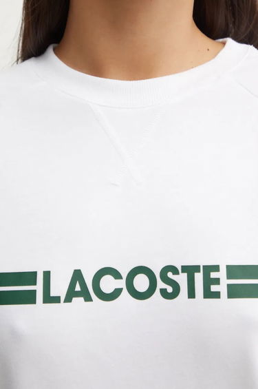 Суитчър Lacoste White Graphic Sweatshirt Бяло | SF1472, 3