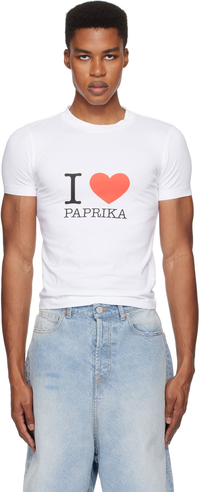 'I Love Paprika' Fitted Tee