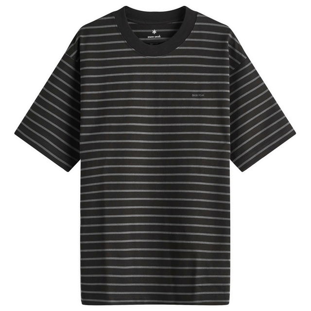 Border Pocket T-Shirt Heavyweight Stripe Large