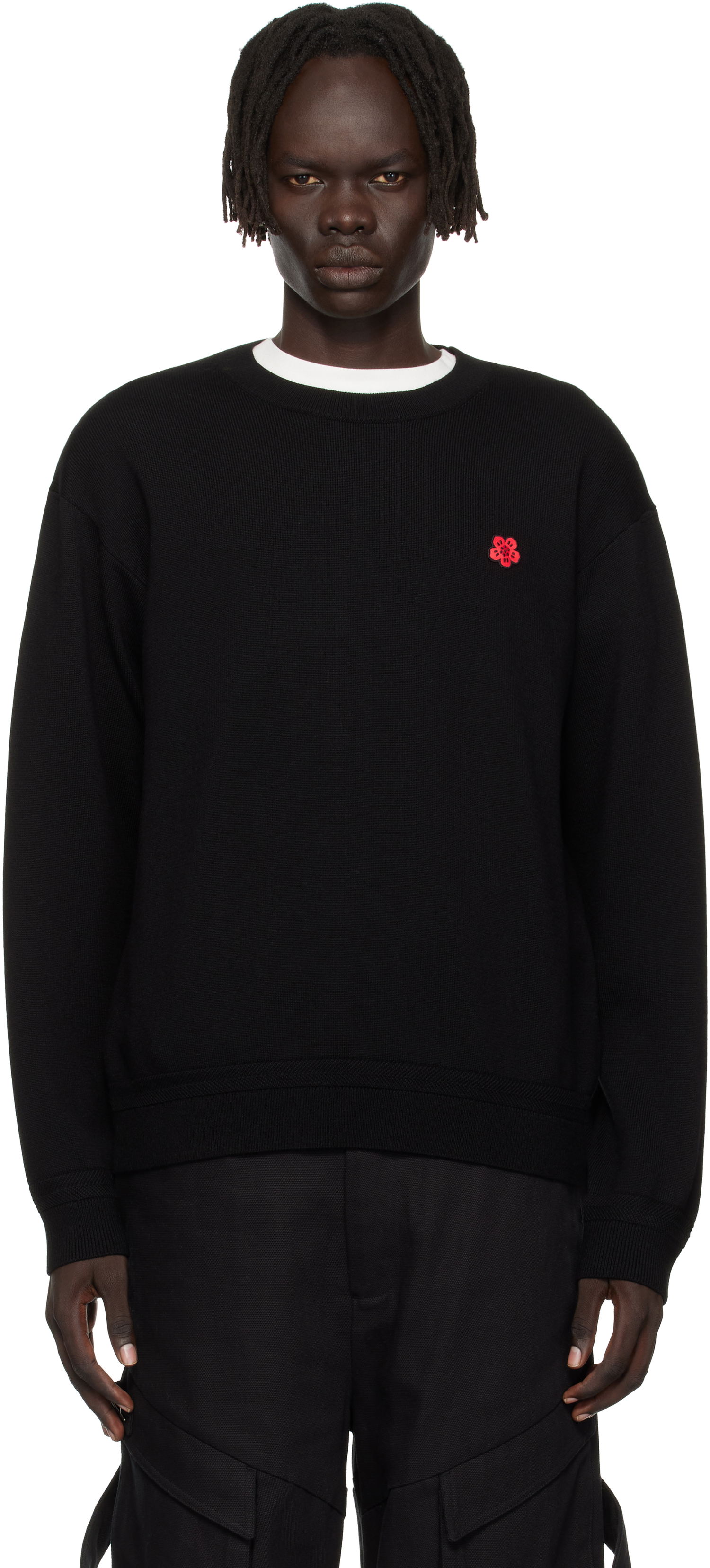 Пуловер KENZO Kenzo Paris 'Boke Flower' Crewneck Sweater Черно | FF65PU7593LB, 0