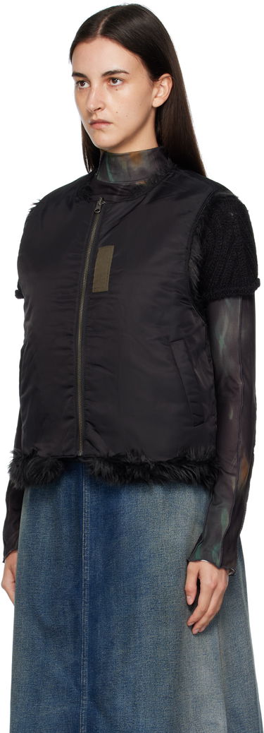 Жилетка Andersson Bell Andersson Bell Reversible Faux-Fur Vest Черно | awa723u, 3