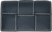 Navy Cassette Business Card Case Wallet