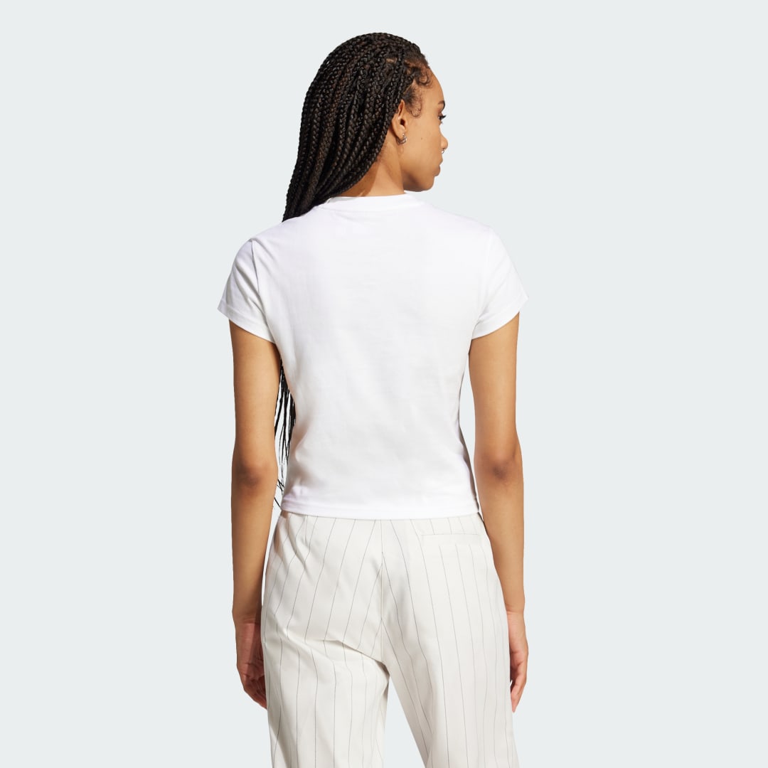 Тениска adidas Performance Slim Fit Essential T-Shirt Бяло | JC8973, 1