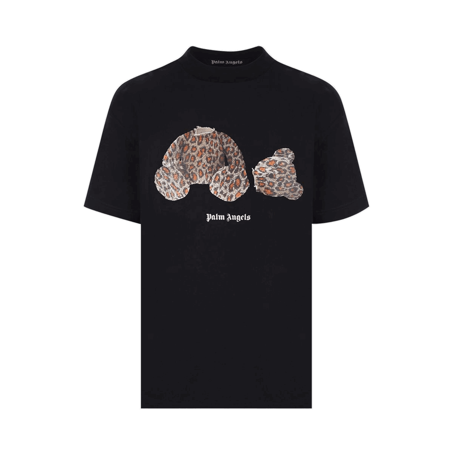 Тениска Palm Angels Leopard Bear Classic Tee Черно | PMAA001S22JER0181060, 0