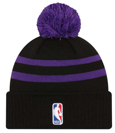 Шапка New Era New Era LA Lakers NBA Pom Beanie Черно | 60429901-60429901, 1