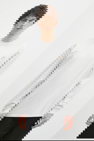 Тениска Carhartt WIP Cotton Long Sleeve T-Shirt Сиво | I026392.00JXX, 0