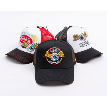 Шапка с козирка Von Dutch Von Dutch Trucker Eye Out Cap Черно | VD/0/CAS1/RAG/BLK, 5