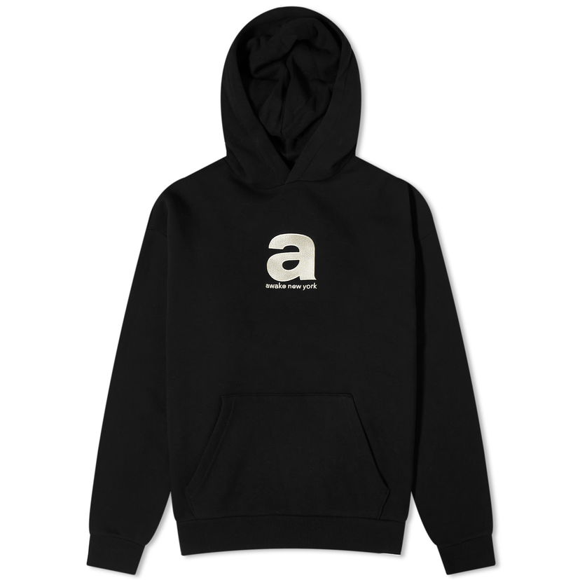 Суитчър Awake NY Bold Logo Hoodie Черно | AWK-FW23-HD001-WBK