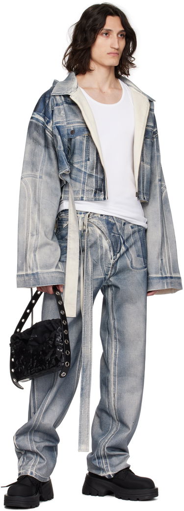 Дамска чанта Ottolinger Signature Crinkled Patent Baguette with Eyelet Strap Черно | 2702108, 3