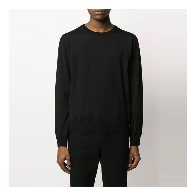Пуловер Balenciaga Interlocked Sweatshirt Черно | 583117T14396076