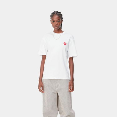 Тениска Carhartt WIP Heart Patch T-Shirt Бяло | I032318_02_XX, 1