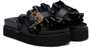 Аксесоари Versace Versace Jeans Couture Baroque Buckle Platform Sandals Черно | E78VA3SM5_E71570, 3
