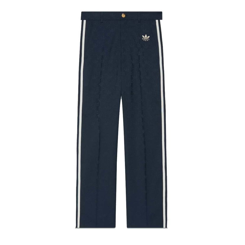 Панталони Gucci adidas x GG Trefoil Jacquard Logo Pant Dark Blue Тъмно синьо | 710399 ZAK7C 4433