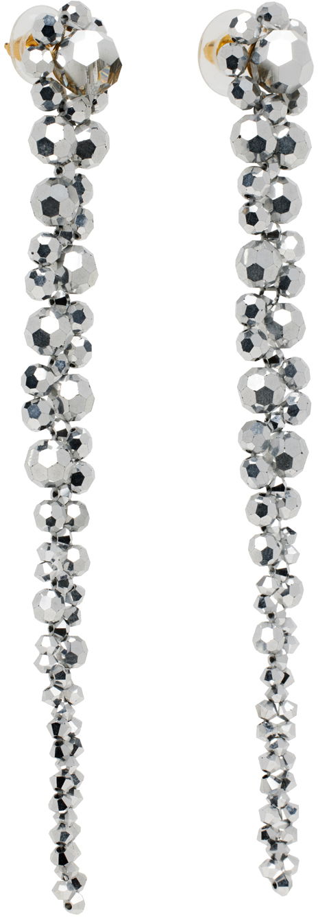 Обеци Simone Rocha Simone Rocha Crystal Drip Earrings Металик | ERG12 0903, 1