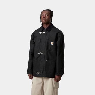 Палта Carhartt WIP Adair Coat with Corduroy Collar and Toggle Fasteners Черно | I035969_6, 2