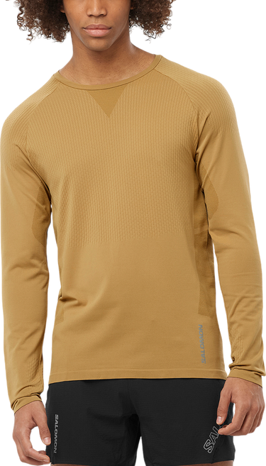 Тениска Salomon SENSE AERO SEAMLESS TEE Long Sleeve T-shirt Бежово | lc2266800, 0