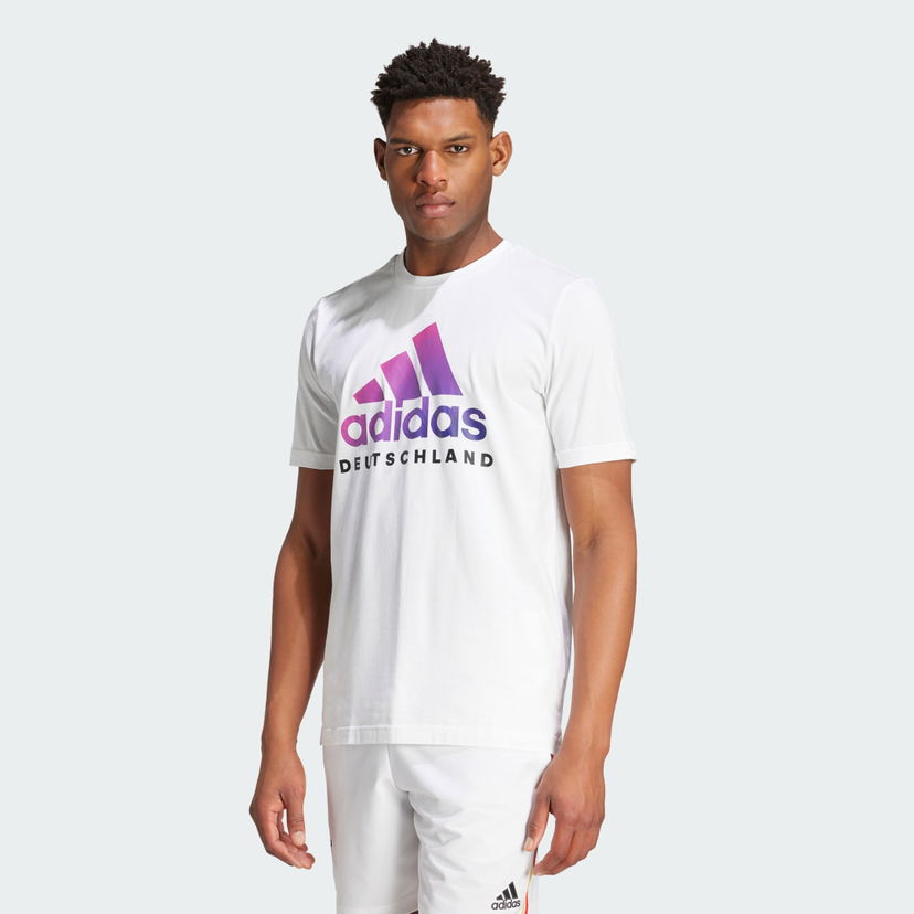 Тениска adidas Performance Germany DNA Graphic Бяло | IN6492