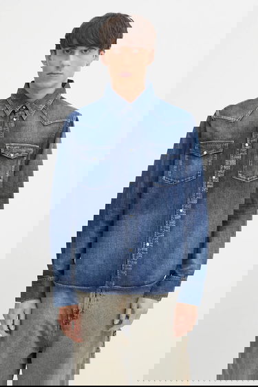 Риза visvim Visvim Social Sculpture Denim Shirt Синьо | 125105007001, 0