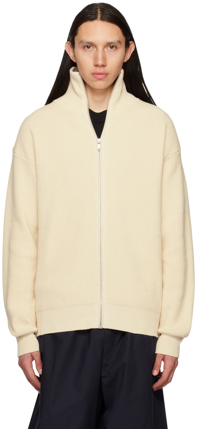 Пуловер Jil Sander Jil Sander Zip Cardigan Бежово | J47HP0001_J15365, 0