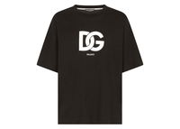 Cotton DG Logo Print T-shirt Black