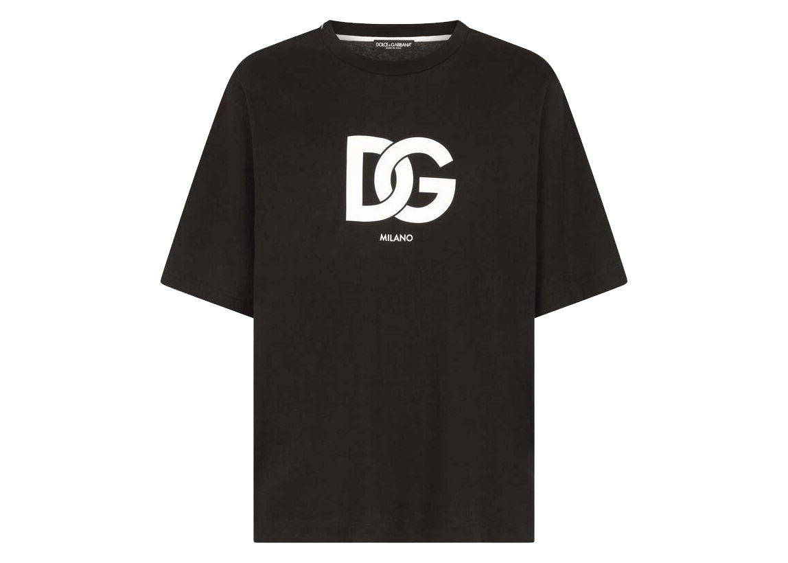 Тениска Dolce & Gabbana Cotton DG Logo Print T-shirt Black Черно | G8OA3TFU7EQN0000, 0