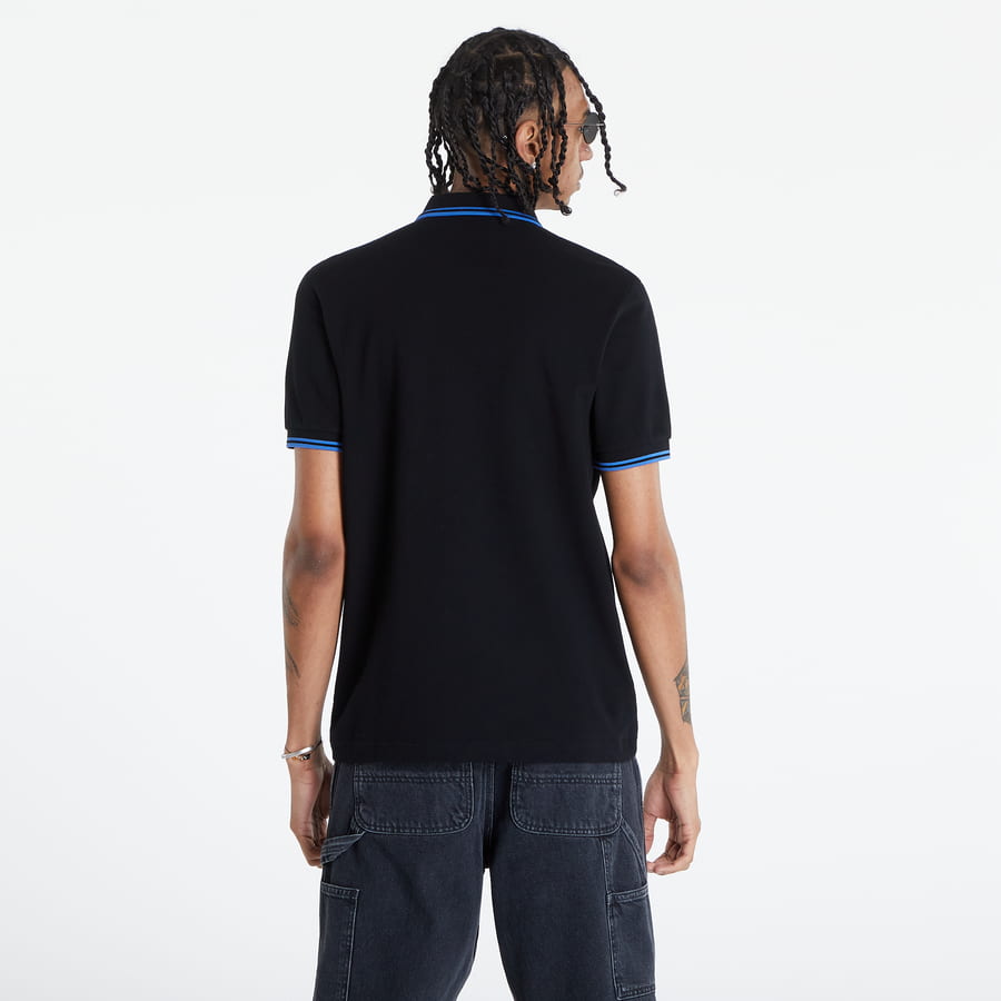 Поло тениска Fred Perry Twin Tipped Shirt Черно | M3600 P24, 1