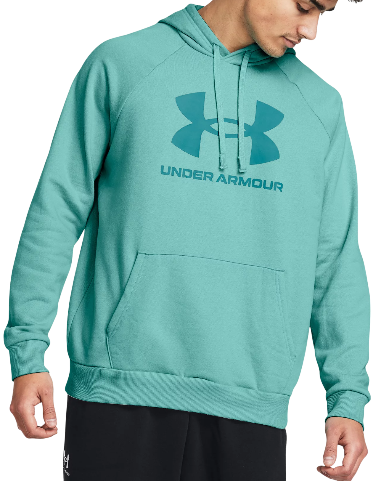Суитчър Under Armour Rival Fleece Logo Hoodie Тюркоазено | 1379758-482, 0