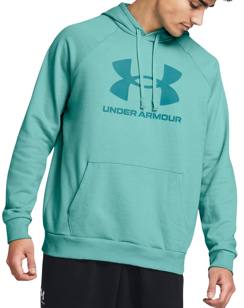 Суитчър Under Armour Rival Fleece Logo Hoodie Тюркоазено | 1379758-482