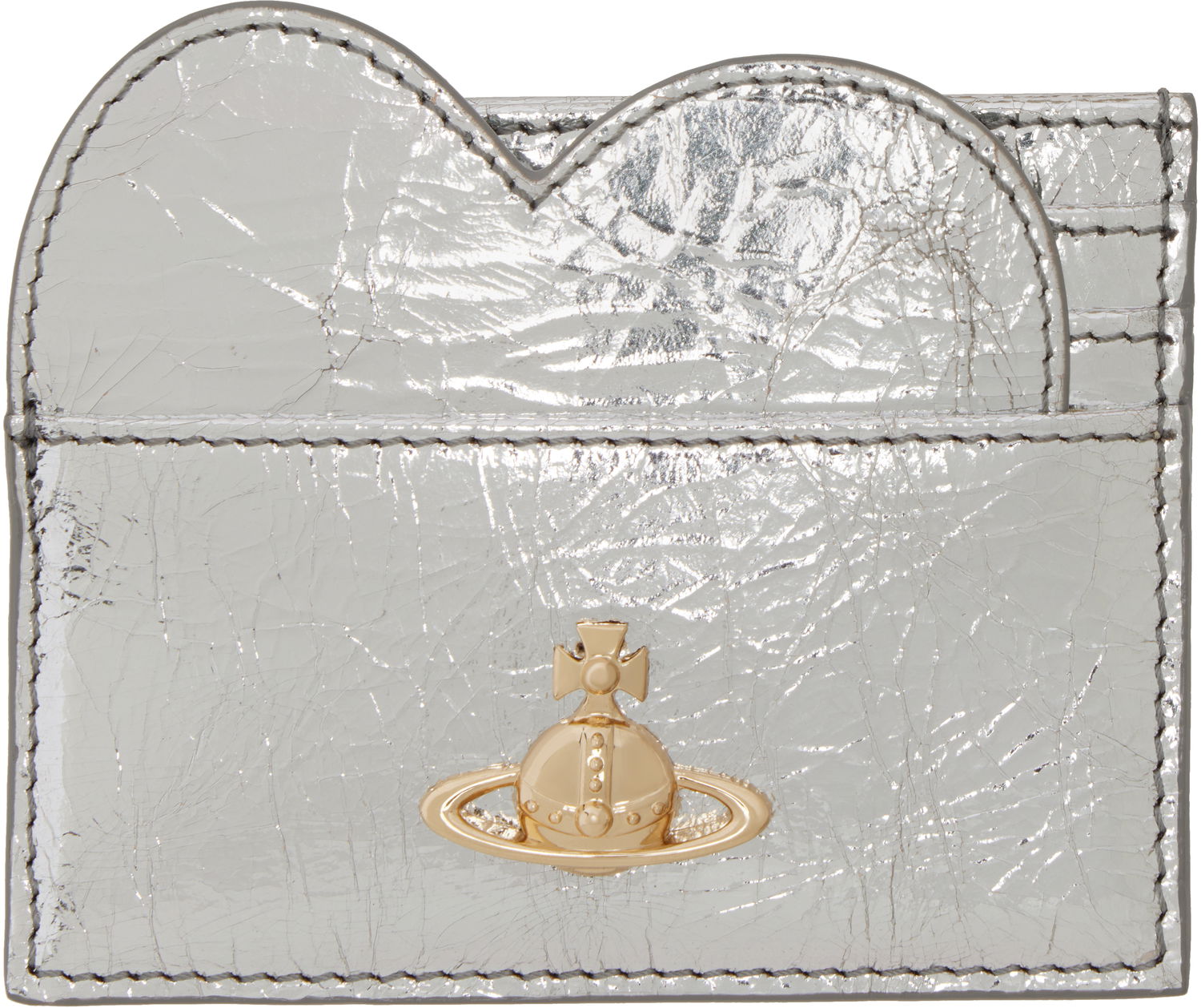 Портфейл Vivienne Westwood Vivienne Westwood Heart Card Holder Металик | 54030008W-L00A7-, 0