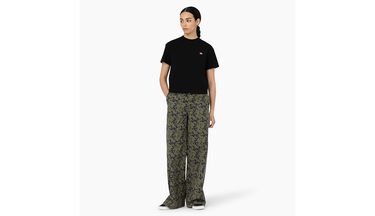 Съкратен топ Dickies Oakport Cropped T-Shirt Черно | DK0A4Y8L-BLK, 5
