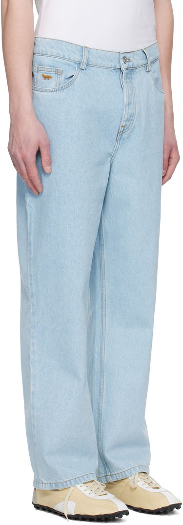 Дънки MAISON KITSUNÉ Maison Kitsuné Relaxed Jeans Синьо | OM01105WD4009, 1