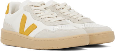 Кецове и обувки Veja V-90 Leather Бяло | VD2003894, 3