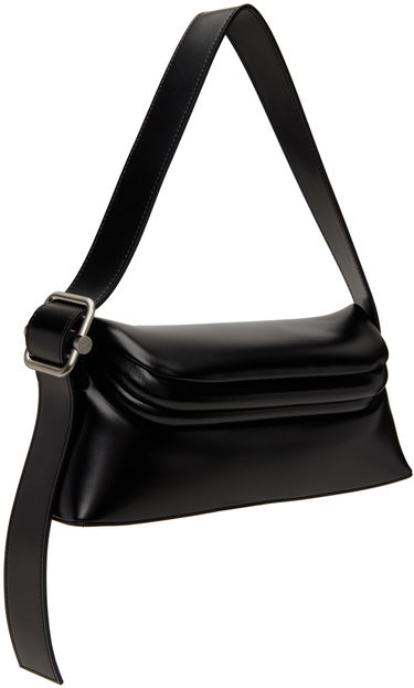 Чанта през рамо OSOI Black Leather Shoulder Bag Черно | 22FB010-16-01, 1