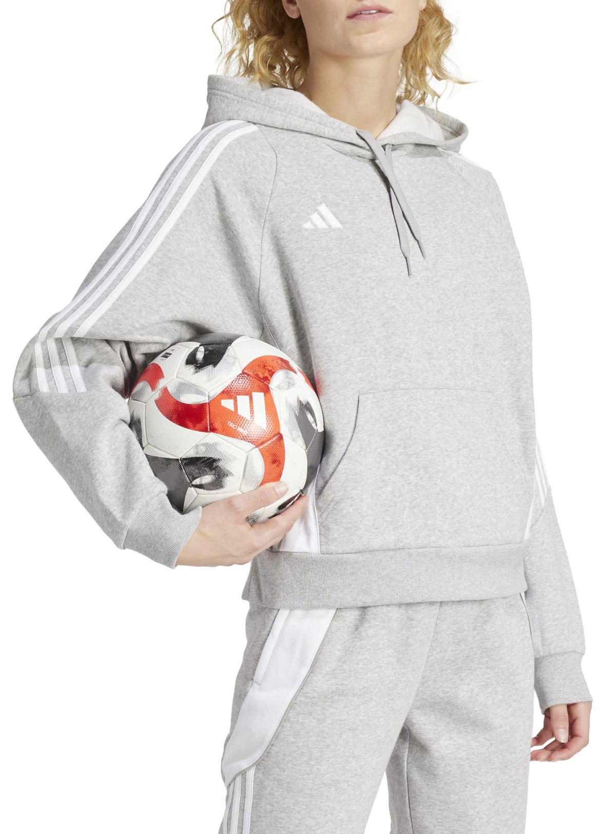 Суитчър adidas Originals TIRO 24 Women's Hoodie Сиво | ir7509, 0