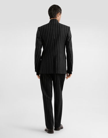 Панталони Dolce & Gabbana Dolce & Gabbana Pinstripe Cropped Trousers Черно | GP166TFRMD4S8051, 2