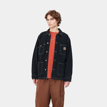 Палта Carhartt WIP OG Chore Coat "Black heavy stone wash" Черно | I031896_89_60, 3