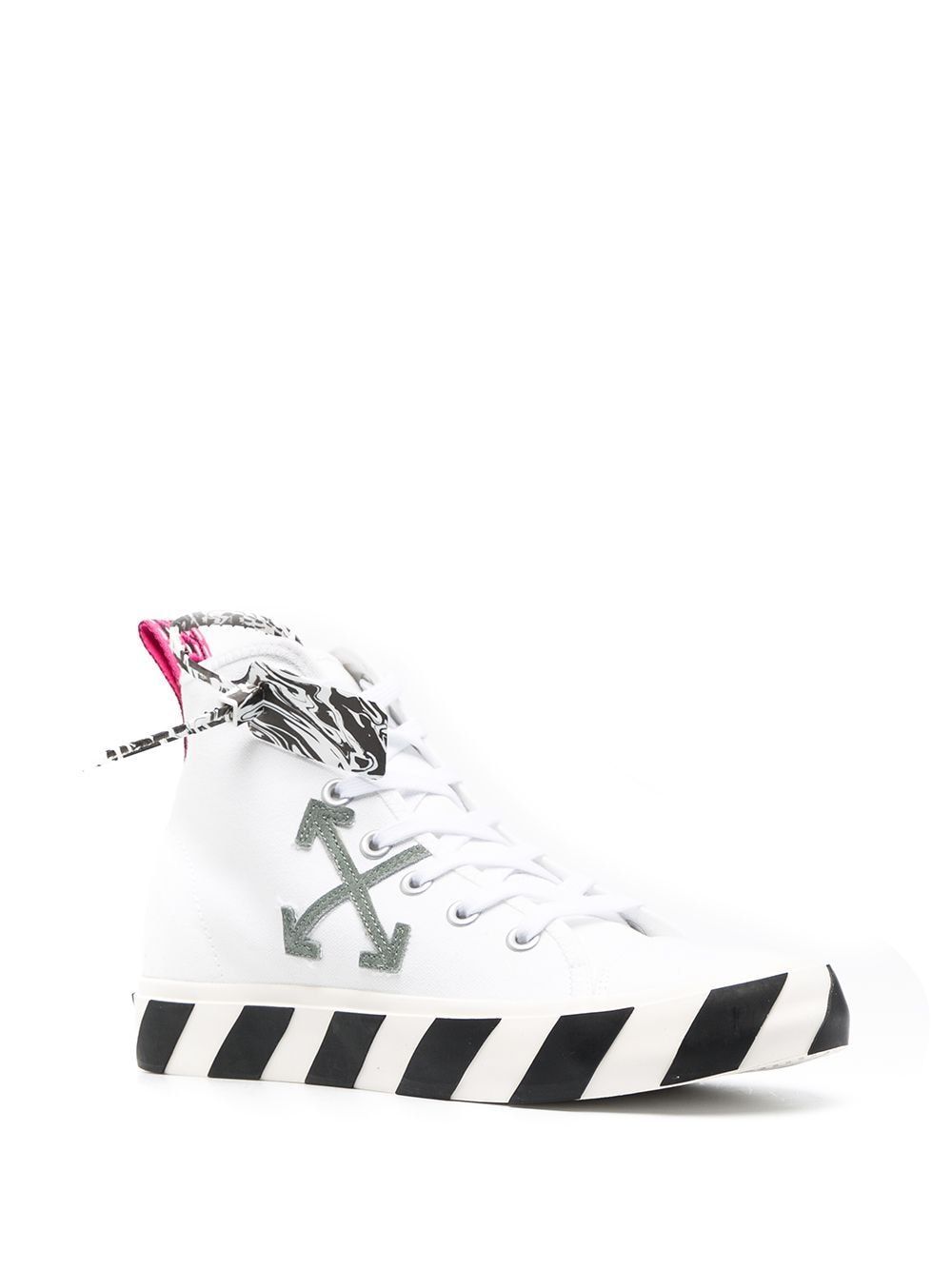 Кецове и обувки Off-White High Top Vulcanized Бяло | OMIA119R21FAB0010109, 1