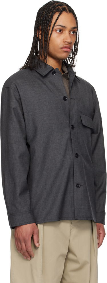 Риза LEMAIRE Lemaire Tailored Overshirt Сиво | OV1012 LF1386, 1