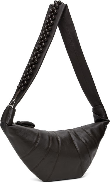 Чанта през рамо LEMAIRE Lemaire Pearls Medium Croissant Bag Кафяво | BG0158 LL0131, 1